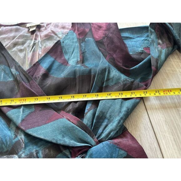 Ava & Viv shimmery large floral knee length dress size 2X - Picture 9 of 15